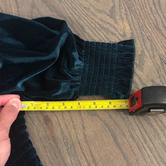 Baltic Born Green Velvet Long Sleeve Dress, Size Small - Picture 7 of 7